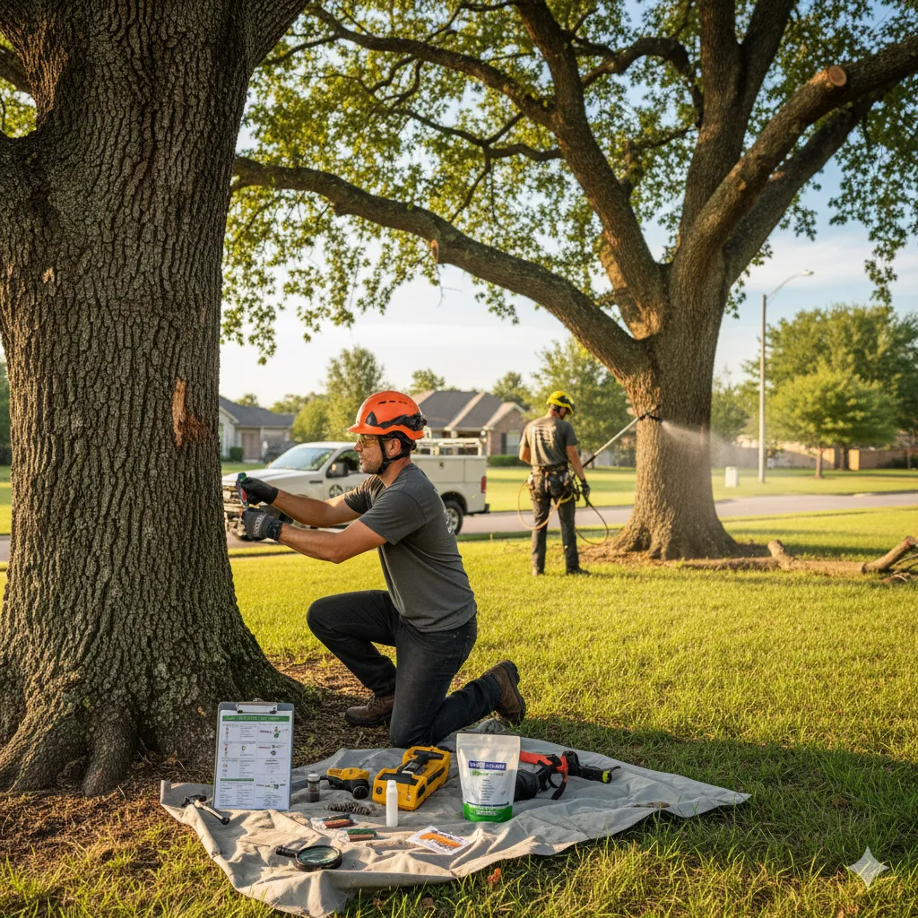Tree disease diagnosis and treatment